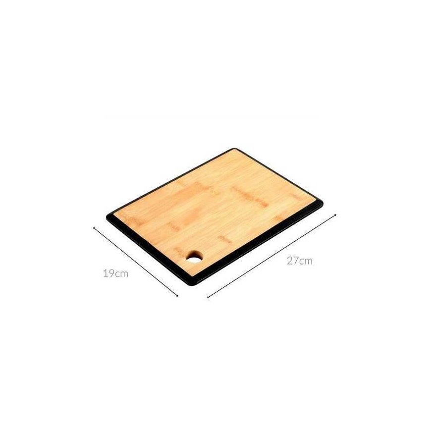 Kesper Bamboo cutting board with handle, black