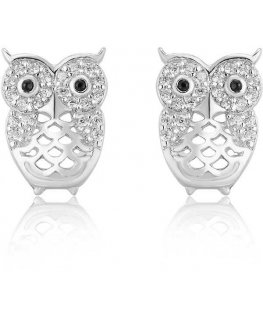 Beneto Sidabrinis earrings Owls AGUP1200