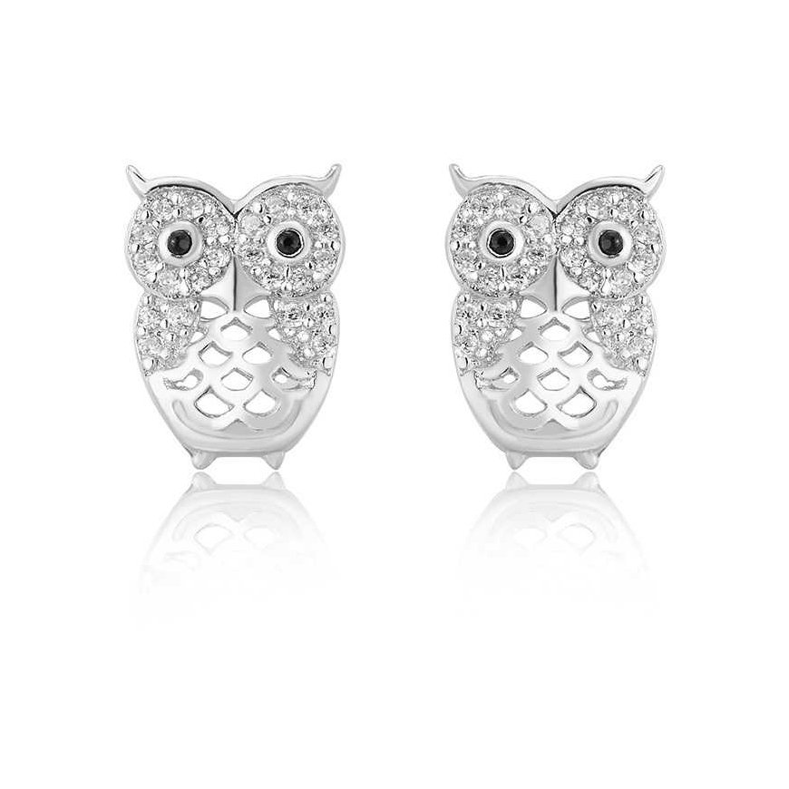 Beneto Silver earrings Owls AGUP1200