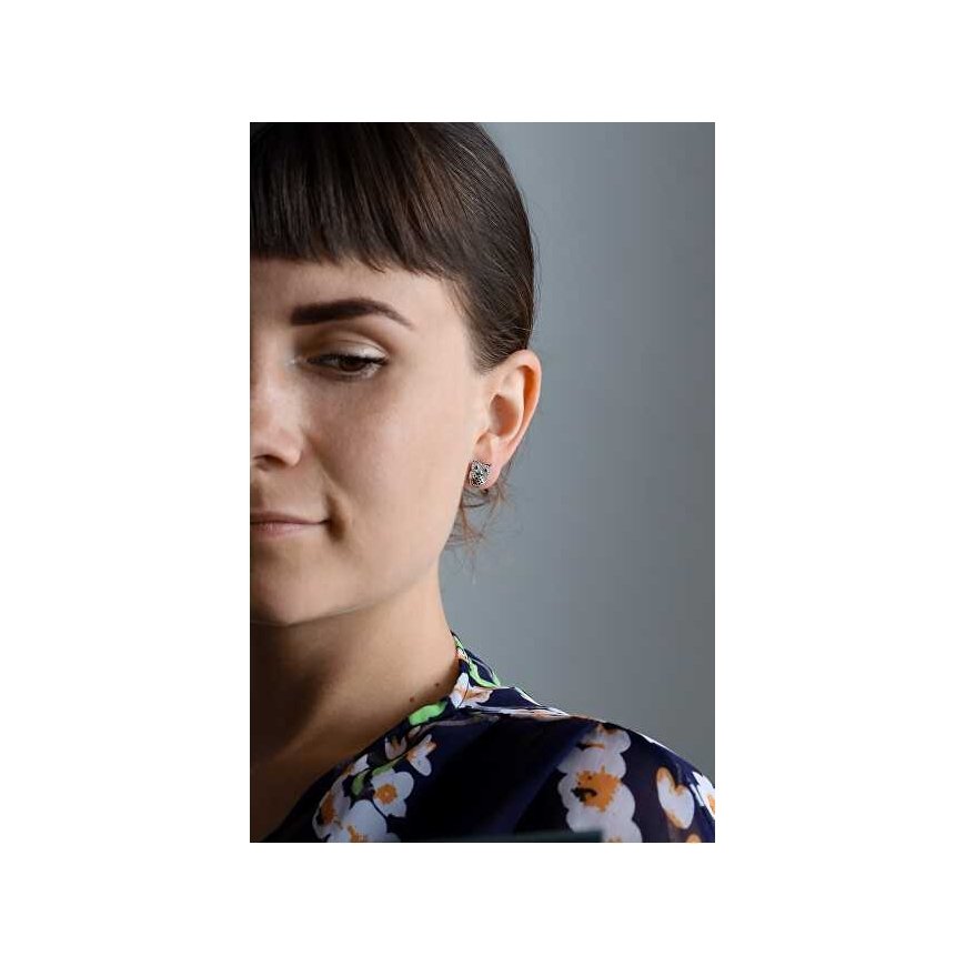 Beneto Silver earrings Owls AGUP1200 – 2