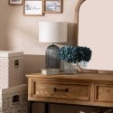 Table lamp with glass base MATI, height 42 cm