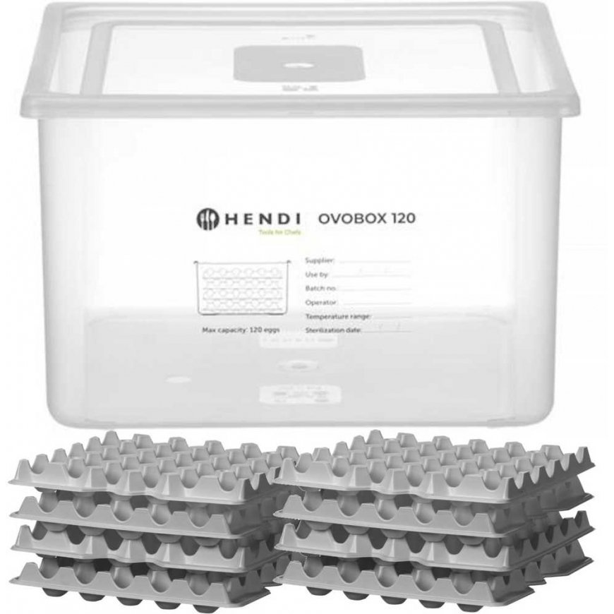 Hendi Egg box 8 trays 120 eggs OVOBOX 18 l