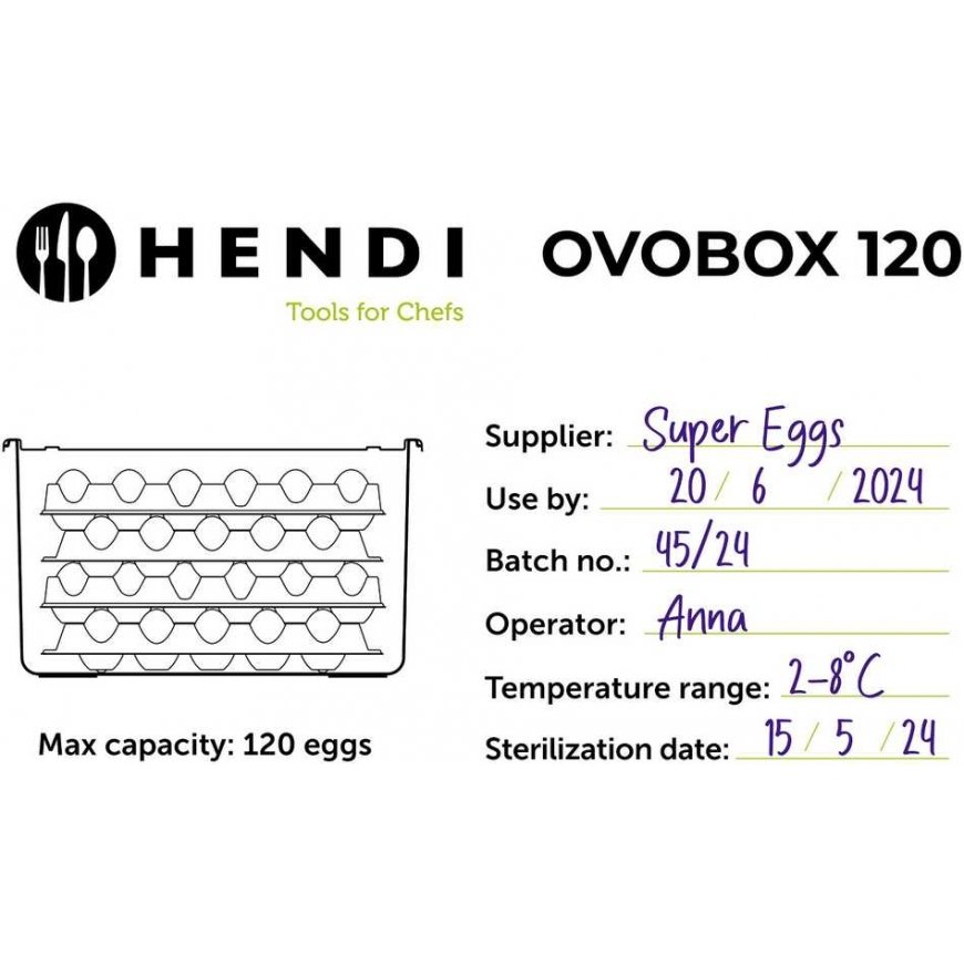 Hendi Kiaušinių dėžė 8 padėklai 120 kiaušinių OVOBOX 18 l – 5