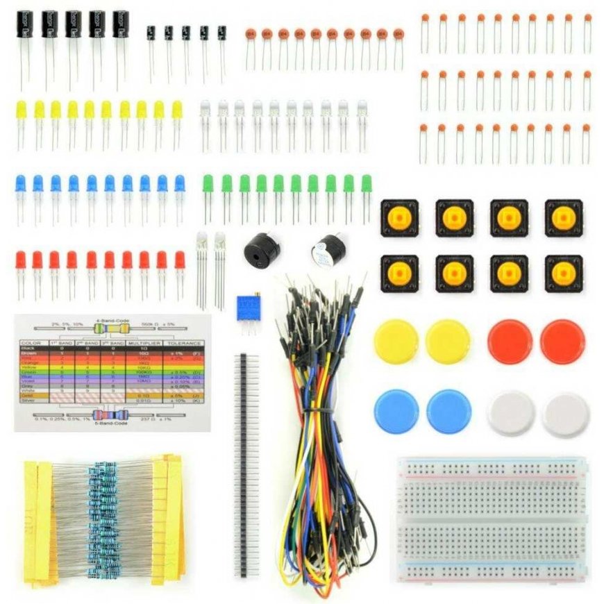 Oem Elektronikos komponentų rinkinys AM402 + maketavimo plokštė 400 - 31 elementas