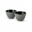 1x2 Bredemeijer tea cups Xilin cast iron light green 153095 1x2 Bredemeijer tea cups Xilin cast iron light green 153095