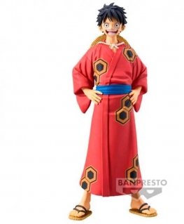 Banpresto One Piece The Grandline Series Wanokuni Yukata Monkey D Luffy figuuri 16cm