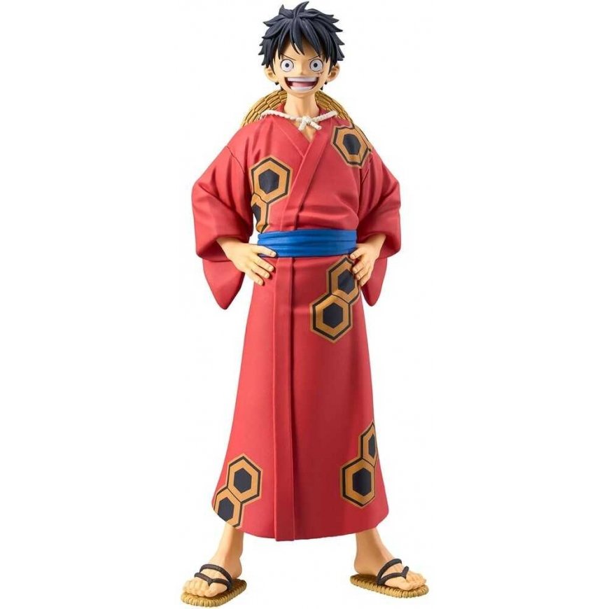 Banpresto One Piece The Grandline Series Wanokuni Yukata Monkey D Luffy figuuri 16cm – 2