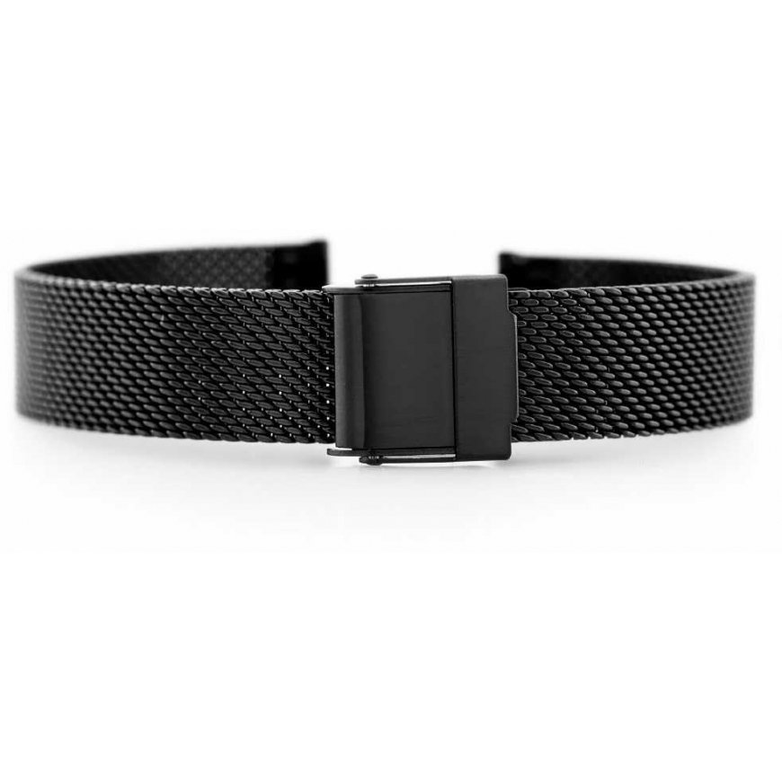 Pacific M6 bracelet - HQ mesh - juodas 12mm – 4