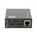 LevelOne GVT-2011 tīlkla mediju pārveidotājs 1000 Mbit/s Pelēks