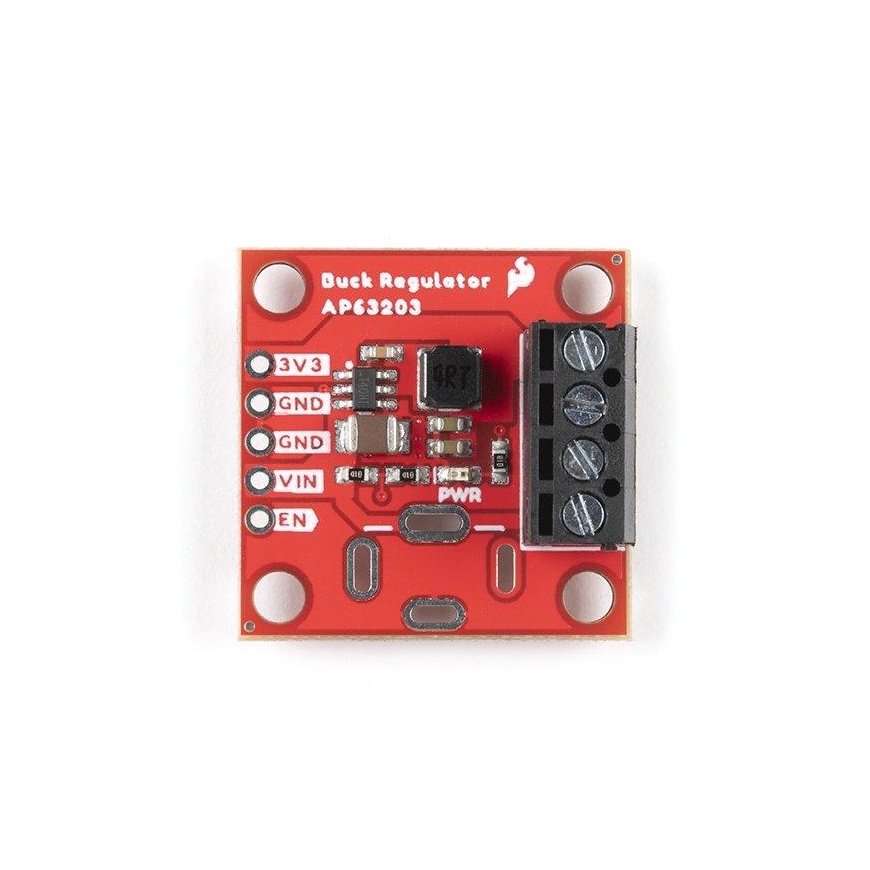 AP63203 - alennettu Buck-jännitteensäädin ruuviliitännällä - 3,3V 2A - SparkFun COM-18356 – 2