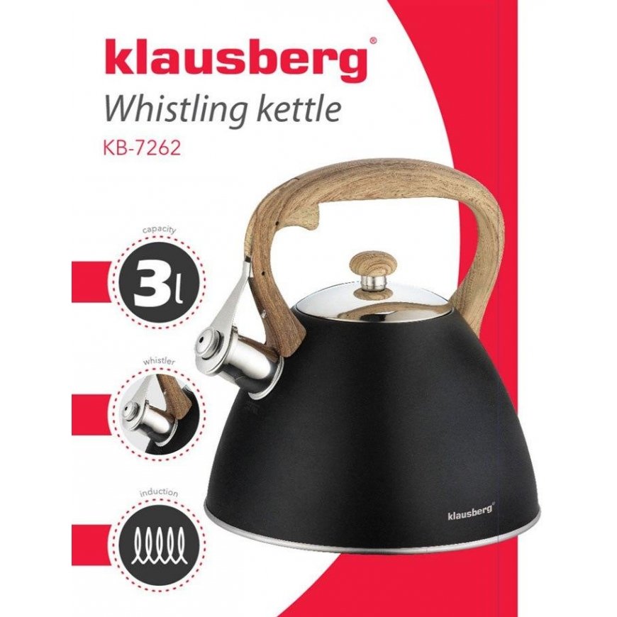 WHISTLING KETTLE KLAUSBERG 3L KB-7262 – 3