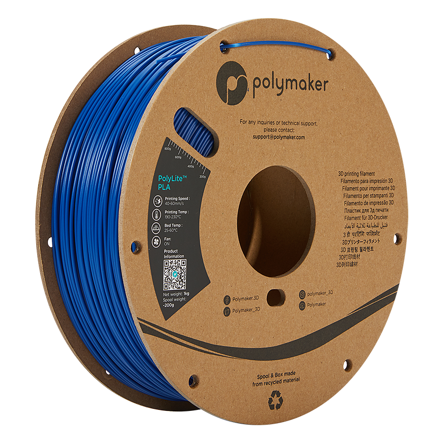 Polymaker PolyLite PLA - 1kg - 1.75mm - Blue