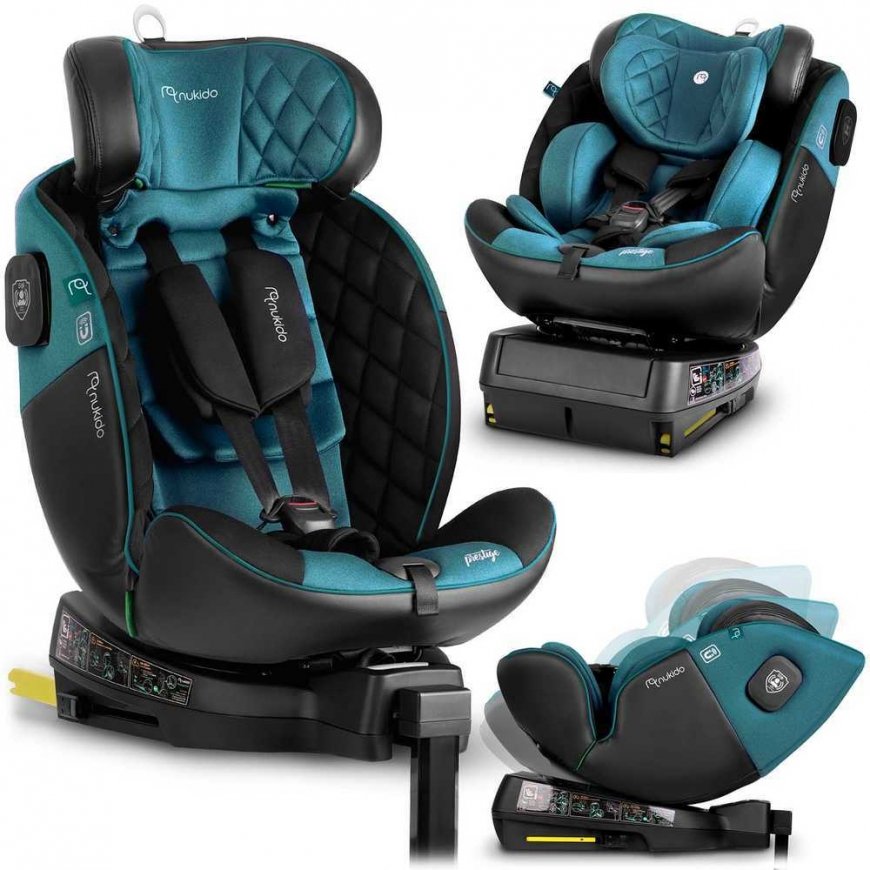 Automobilinė kėdutė Nukido Prestige Line juoda-mėlyna 0-36 kg ISOFIX