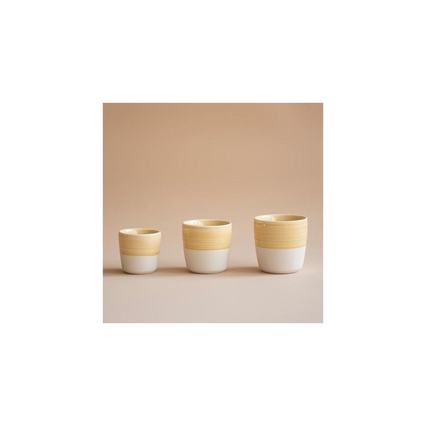 Loveramics Dale Harris - 150ml Flat Baltas Cup - Geltona – 2