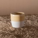 Loveramics Dale Harris - 150ml Flat Baltas Cup - Geltona Loveramics Dale Harris - 150ml Flat Baltas Cup - Geltona