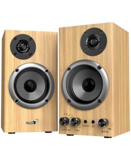 Computer speakers Genius SP-HF520BT, 2.0, 20W, pine wood, AUX/Bluetooth 5.3