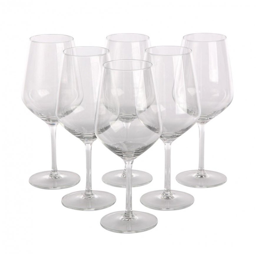 Red wine glasses 530ml, 6 pcs. RUBIN