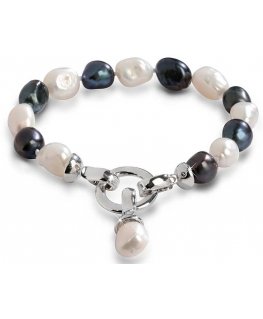Jwl Luxury Pearls Oikea kaksisävyinen helmirannekoru JL0317