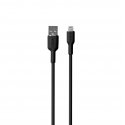 PURO PUCAPLTICONBLK lightning kabelis 1,5 m Melns