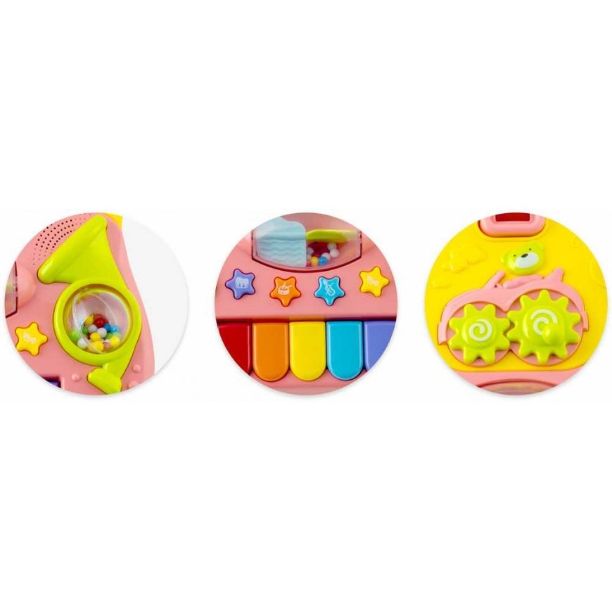 Educational pushchair with piano 2in1 for babies, Ricokids – 4