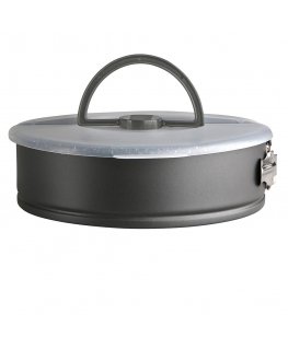 Lumark cake tin, 26 cm, with plastic lid and handle