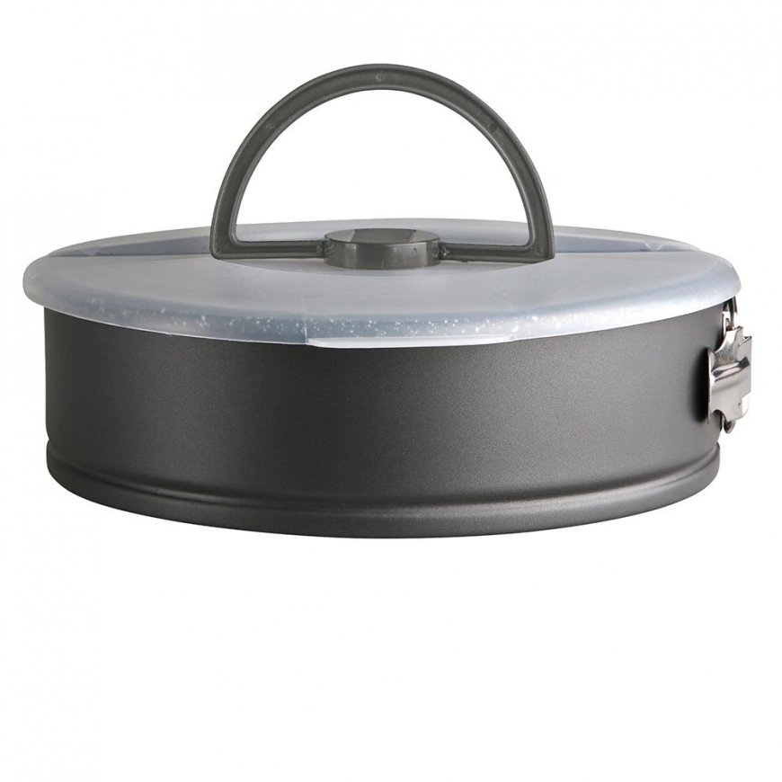 Lumark cake tin, 26 cm, with plastic lid and handle