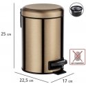 LEMAN bathroom basket, matt copper, 3 L, WENKO LEMAN bathroom basket, matt copper, 3 L, WENKO