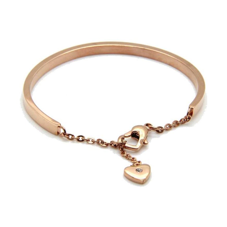 Troli Romantic bronze bracelet with heart KBS-151