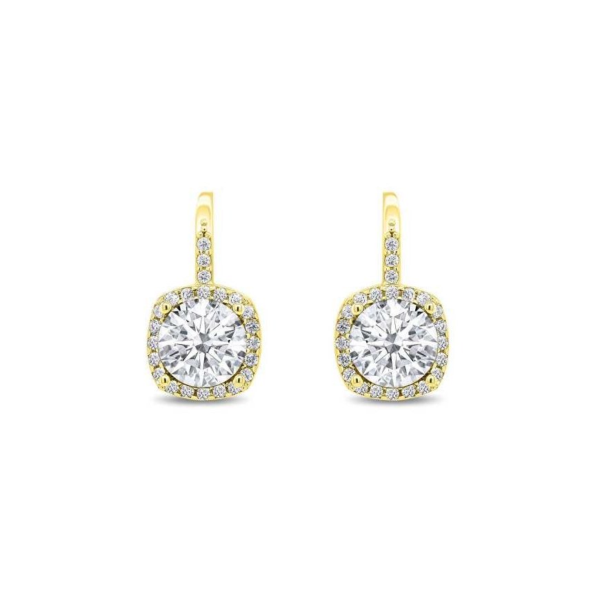 Brilio Silver Charming gold-plated earrings with zircons EA122Y – 2