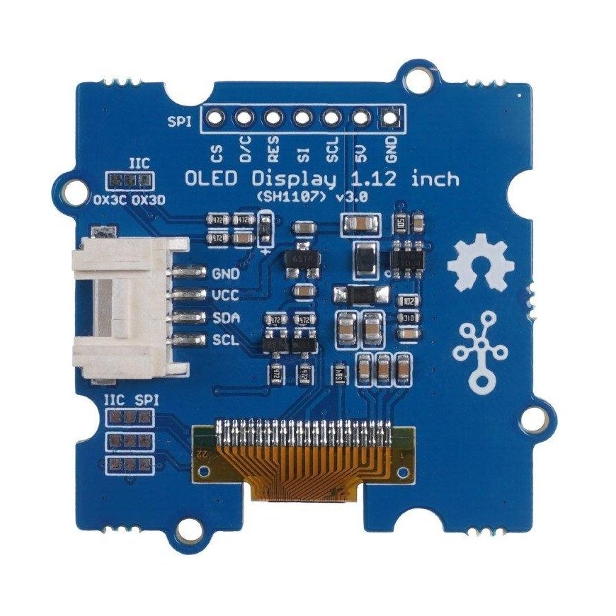 Seeed Studio Grove - OLED 1.12” (SH1107) v3.0 128x128px SPI/I2C ekranas - Seeedstudio 104020250 – 4
