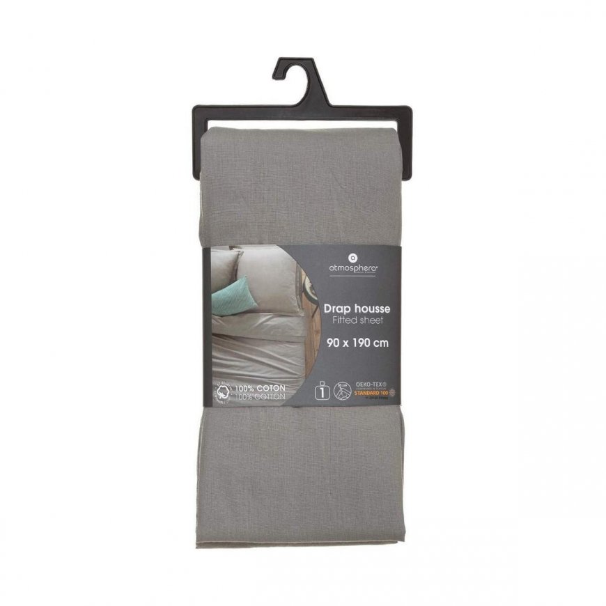 Mukautettu lakana Atmosphera Grey (90 x 190 cm) – 3