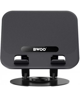 Bwoo Pyörivä tabletti ja kannettava alumiininen taitettava jalusta