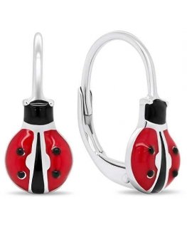 Brilio Silver Happy Sidabrinis Ladybird Luck auskarai EA435W
