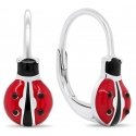 Brilio Silver Happy Silver Ladybird Luck Korvakorut EA435W Brilio Silver Happy Silver Ladybird Luck Korvakorut EA435W