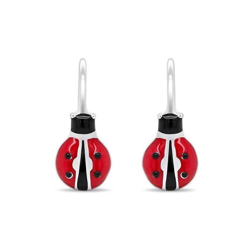 Brilio Silver Happy Silver Ladybird Luck Korvakorut EA435W – 2