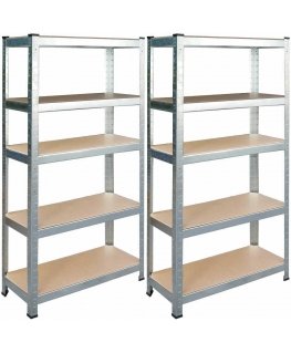 Metallinen säilytyshylly, 2 kpl, 180 x 90 x 40 cm Humberg HR-812