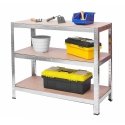 Metal warehouse shelf, set of 2, 180 x 90 x 40 cm Humberg HR-812