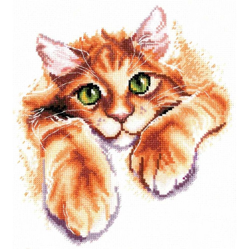 Beldizart Cross stitch kit "Red Happiness" 17x18.5 cm SANR-56