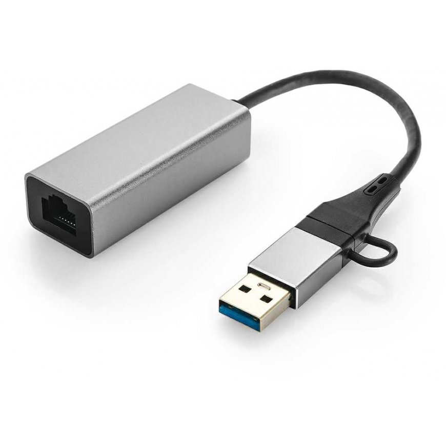 Spacetronik Karta LAN 1 Gigabit -sovitin USB-C USB 3.0 na RJ45 – 5