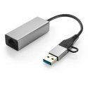 Spacetronik Karta LAN 1 Gigabit -sovitin USB-C USB 3.0 na RJ45 Spacetronik Karta LAN 1 Gigabit -sovitin USB-C USB 3.0 na RJ45