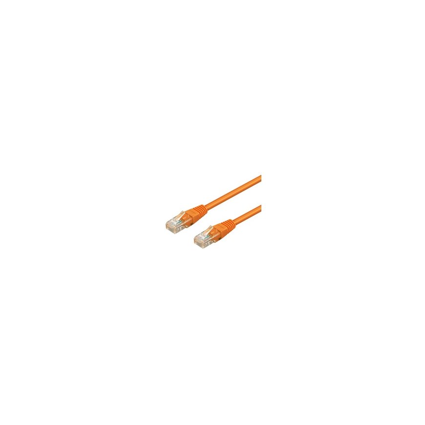 Goobay 0.50m 2xRJ-45 Cable networking cable Orange Cat6