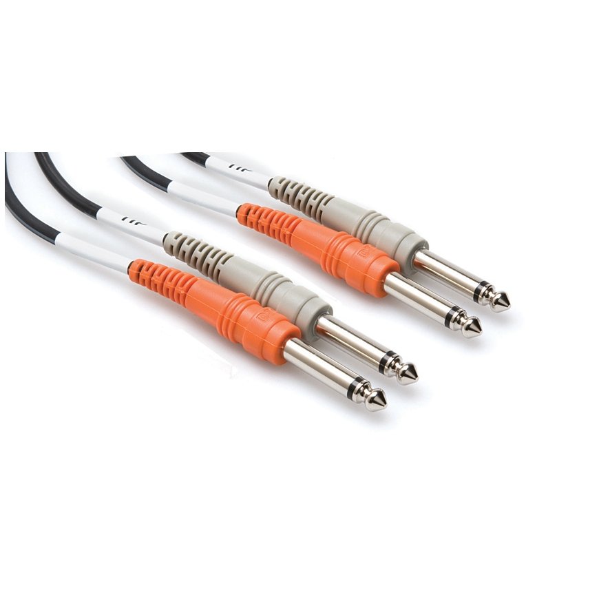 Hosa Technology 2 x TRS/2 x TRS аудио кабель 2 m 2 x 6,35 мм Разъем 6,35 мм TRS Черный