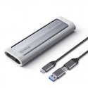 Orico AXM2-G2 M.2 NVME USB-C 10Gb|s Disk Drive - Gray Orico AXM2-G2 M.2 NVME USB-C 10Gb|s Disk Drive - Gray