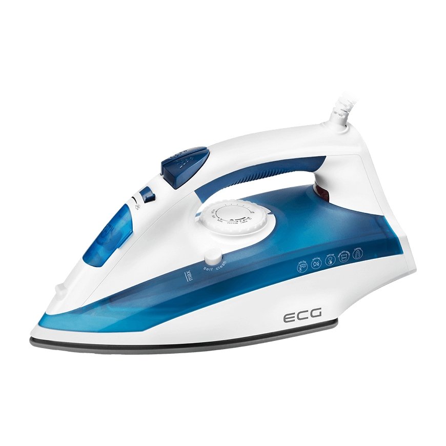 ECG NZ 322 Auto-Off Dry & Steam iron Ceramic soleplate 2200 W Blue, White – 2