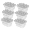 Rotho 1759000096 pārtikas uzglabāšanas konteiners Taisnleņķa Kaste 0,25 L Caurspīdīgs, Balts 6 pcs Rotho 1759000096 pārtikas uzglabāšanas konteiners Taisnleņķa Kaste 0,25 L Caurspīdīgs, Balts 6 pcs