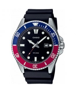 Casio MDV-107-1A3VEF rokas pulkstenis Rokaspulkstenis Kvarcs Zils, Sarkans, Nerūsējošs tērauds Nerūsējošs tērauds