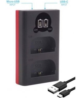 Baxxtar Pro Ladegerät LCD Dual für LP-E6