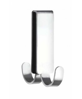 WENKO Double shower hook Vieste stainless steel matt