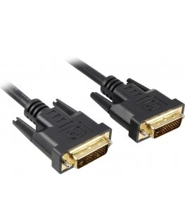 PremiumCord DVI-D (M)/DVI-D (M), 10m DVI-kaapeli musta