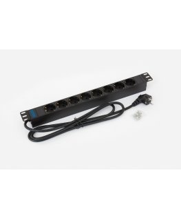 Triton RAB-PD-X02-A1 tehonjakeluyksikkö 8 AC-pistorasia(a) 1U musta